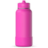 Hydrapeak Fuschia 32oz Insulated Water Bottle w/ Straw Lid