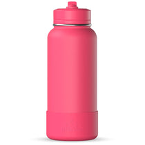 Hydrapeak Hot Pink 32oz Insulated Water Bottle w/ Straw Lid