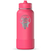 Hydrapeak Hot Pink 32oz Insulated Water Bottle w/ Straw Lid