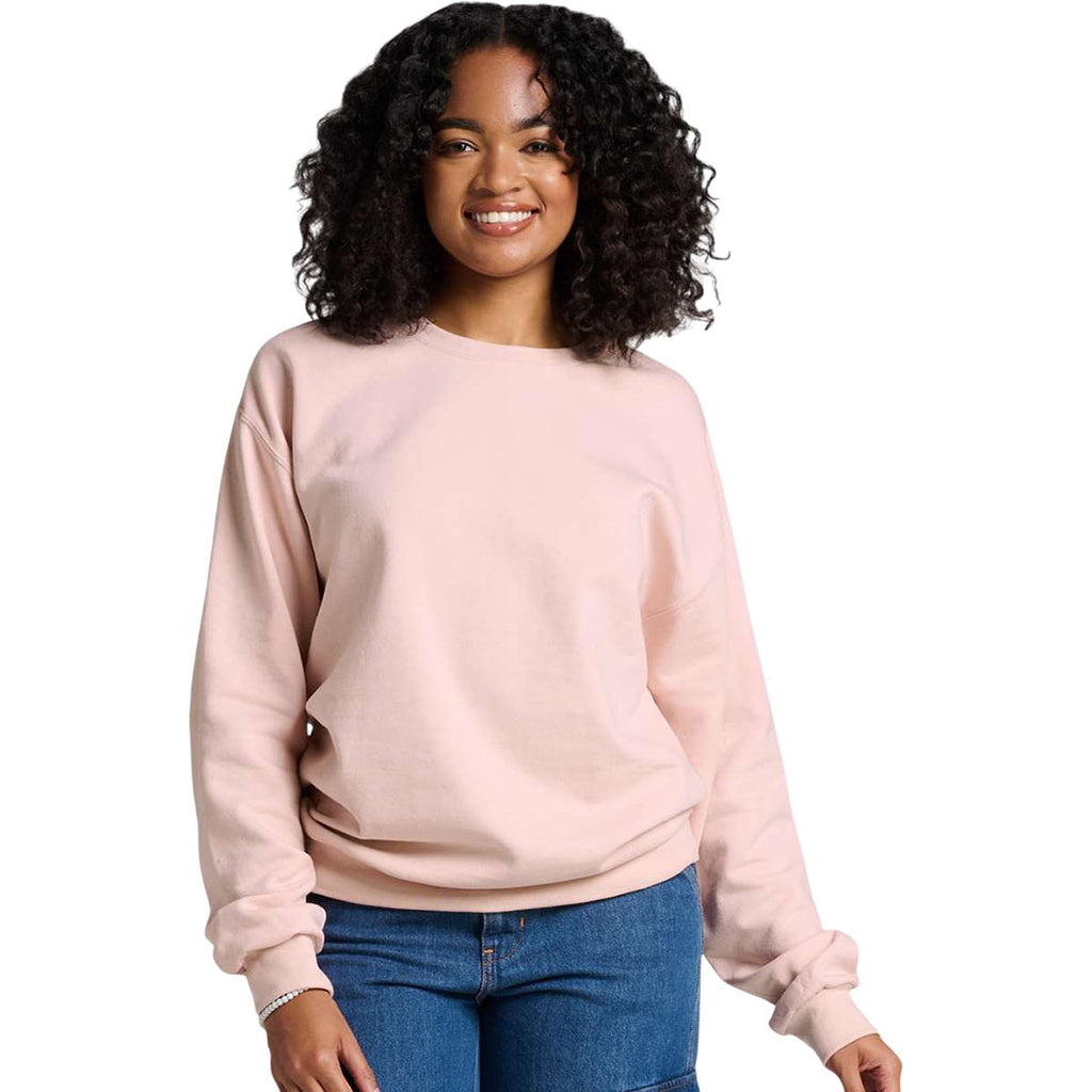 Jerzees Unisex Blush Pink Ultimate CVC Crewneck Sweatshirt