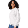 Jerzees Unisex White Ultimate CVC Crewneck Sweatshirt