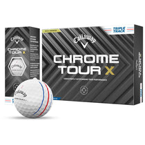 Callaway White Chrome Tour X Triple Track Golf Balls (One Dozen)