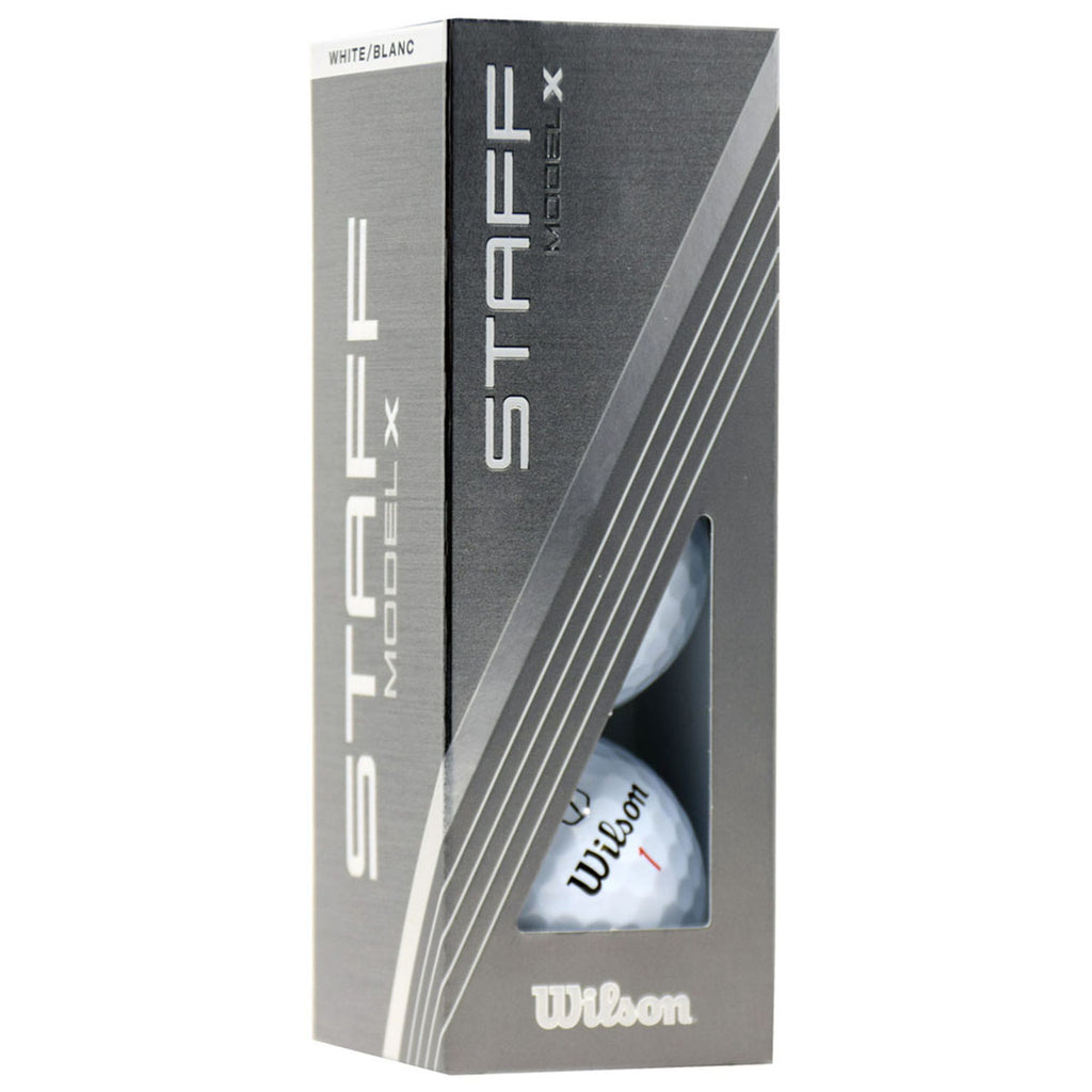 Wilson White Staff Model X Golf Balls (One Dozen)