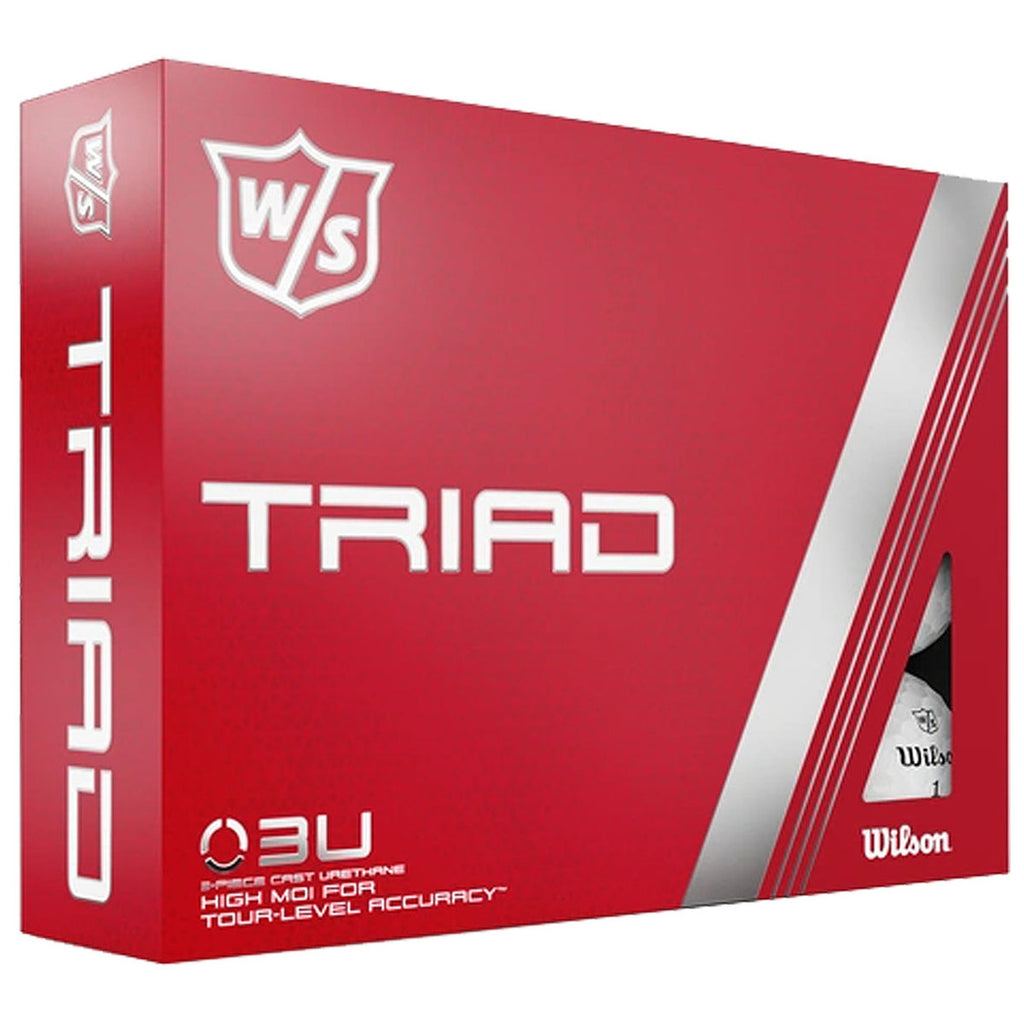 Wilson White Triad Golf Balls (One Dozen)