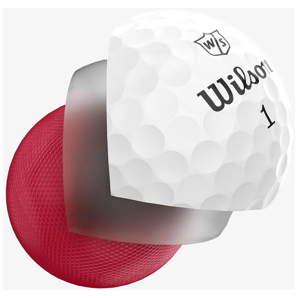 Wilson White Triad Golf Balls (One Dozen)