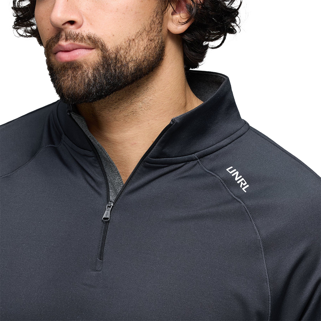 UNRL Men's Asphalt Interlock Quarter Zip