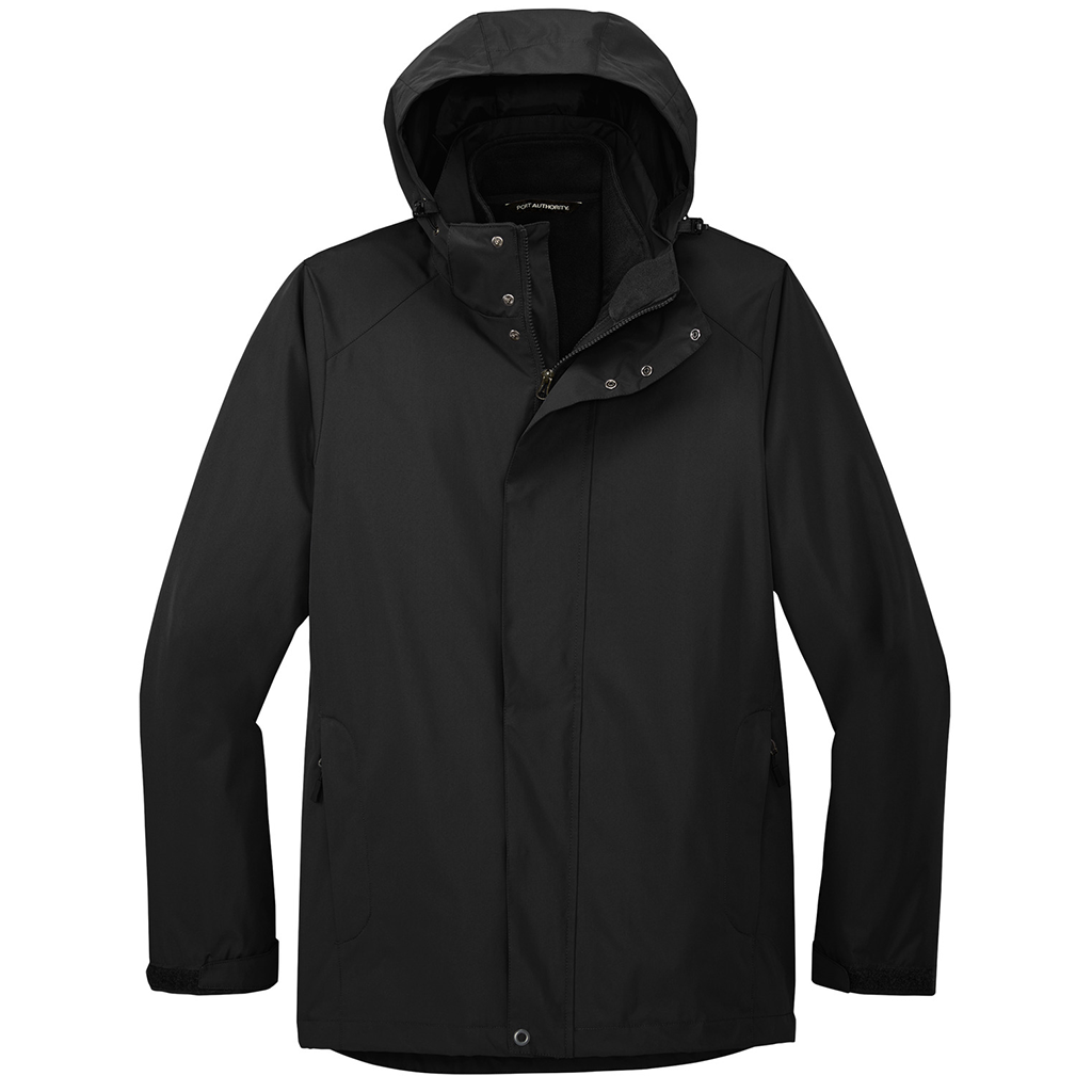 Port Authority Men's Black All-Weather 3-in-1 Jacket