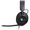 JBL Black Quantum 250 Wired Over-Ear Gaming Headset with Flip-Up Mic