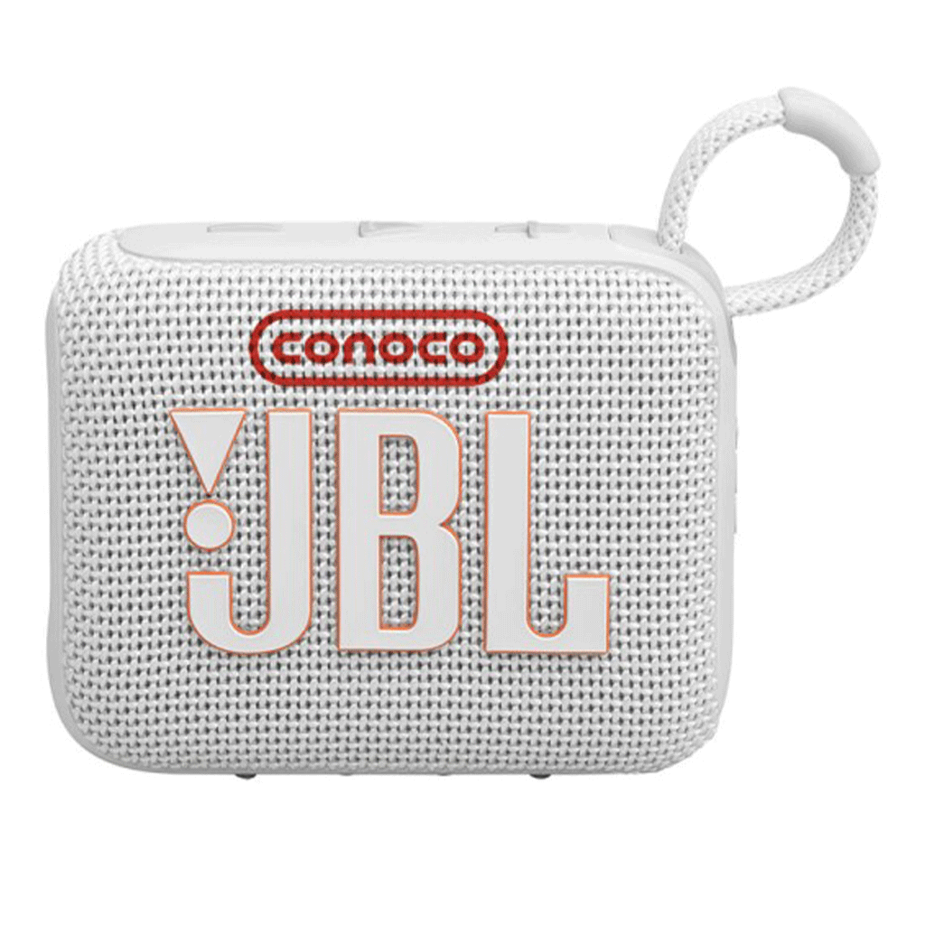 JBL Go 4 White Bluetooth Portable Speaker