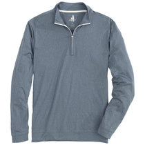 Johnnie-O Men's Heather Navy Flex Performance 1/4 Zip Pullover