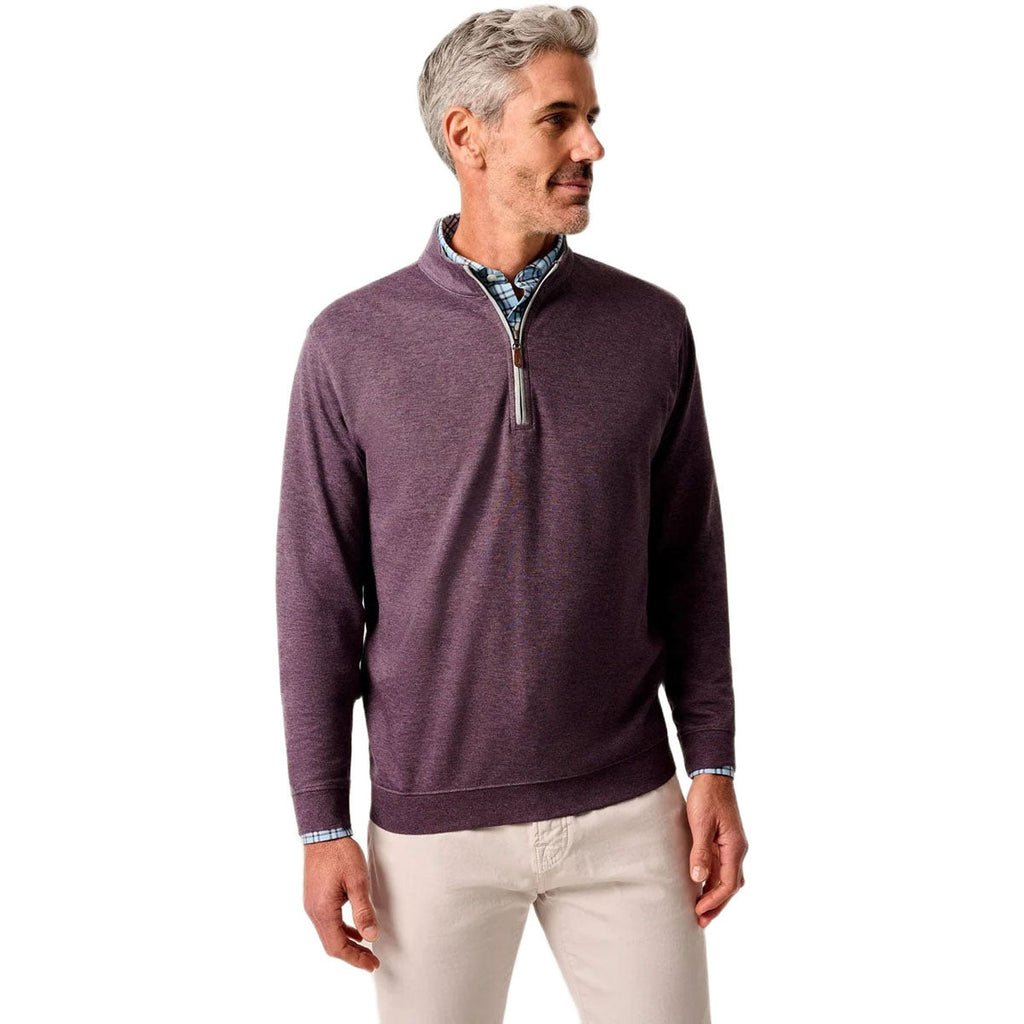 Johnnie-O Men's Royal Plum Sully 1/4 Zip Pullover