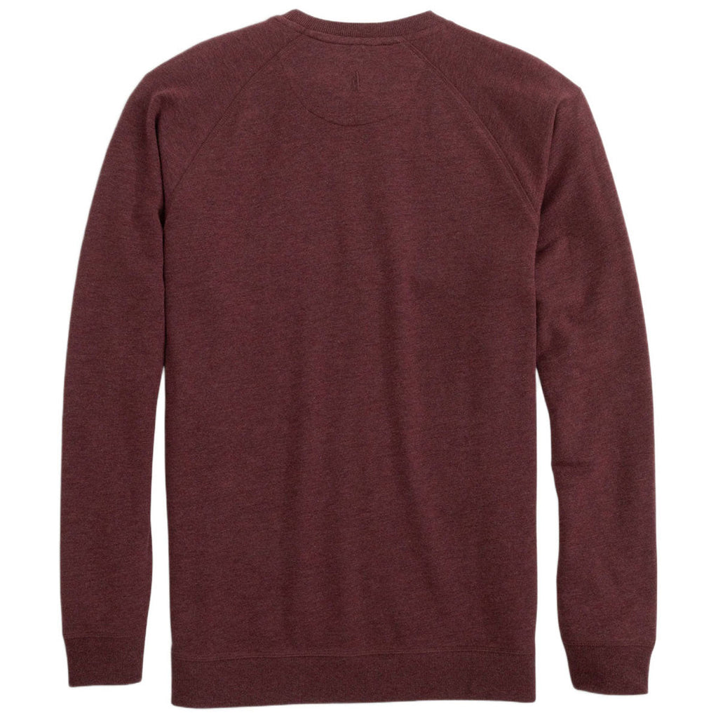 Johnnie-O Men's Maroon Freeman Fleece Crewneck Sweatshirt