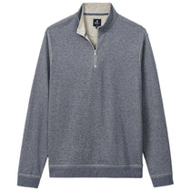 Johnnie-O Men's Navy Hanks Lightweight Textured Quarter Zip Pullover