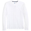 Johnnie-O Men's White Course Performance Long Sleeve T-Shirt