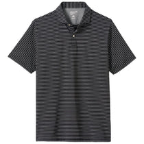 Johnnie-O Men's Black Beau Stripe Performance Jersey Polo