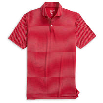 Johnnie-O Men's Crimson Beau Stripe Performance Jersey Polo