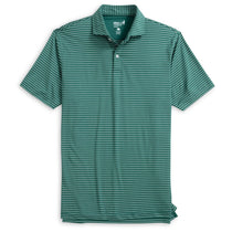 Johnnie-O Men's Green 1 Beau Stripe Performance Jersey Polo