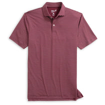 Johnnie-O Men's Maroon 3 Beau Stripe Performance Jersey Polo
