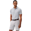 Johnnie-O Men's Heather Black Marietta Performance Featherweight Polo