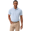 Johnnie-O Men's Carbon Kona Cruz Stripe Performance Mesh Polo