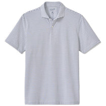 Johnnie-O Men's Navy Cruz Stripe Performance Mesh Polo