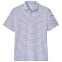 Johnnie-O Men's Navy Viola Cruz Stripe Performance Mesh Polo