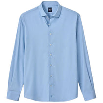 Johnnie-O Men's Laguna Blue Travis Solid Everyday Performance Button Down Shirt