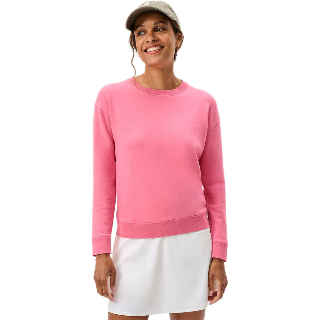 Johnnie-O Women's Chateau Rose Penny Crewneck Sweatshirt