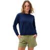 Johnnie-O Women's Midnight Navy Penny Crewneck Sweatshirt