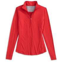 Johnnie-O Women's Red 1 Susie Performance 1/4-Zip