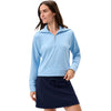 Johnnie-O Women's Gulf Blue Eliza Performance Half Zip Pullover