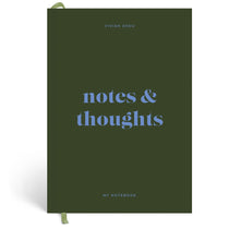 Papier Dark Green Joy Plain Notebook