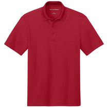 Port Authority Men's Rich Red Plaited Pique Polo