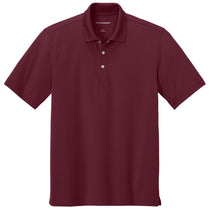 Port Authority Men's Club Burgundy Dry Zone Stain-Release Grid Polo