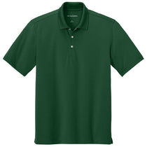 Port Authority Men's Hunter Green Dry Zone Stain-Release Grid Polo