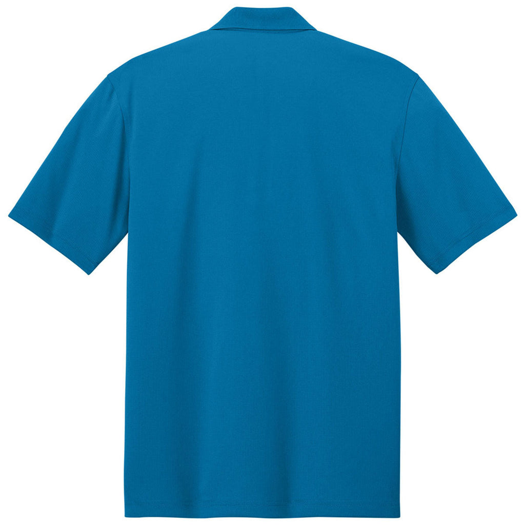 Port Authority Men's Imperial Blue Dry Zone Stain-Release Grid Polo