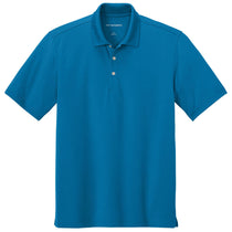 Port Authority Men's Imperial Blue Dry Zone Stain-Release Grid Polo
