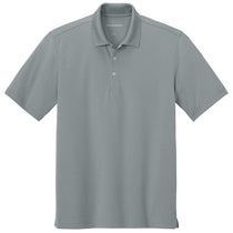 Port Authority Men's Light Sterling Grey Dry Zone Stain-Release Grid Polo
