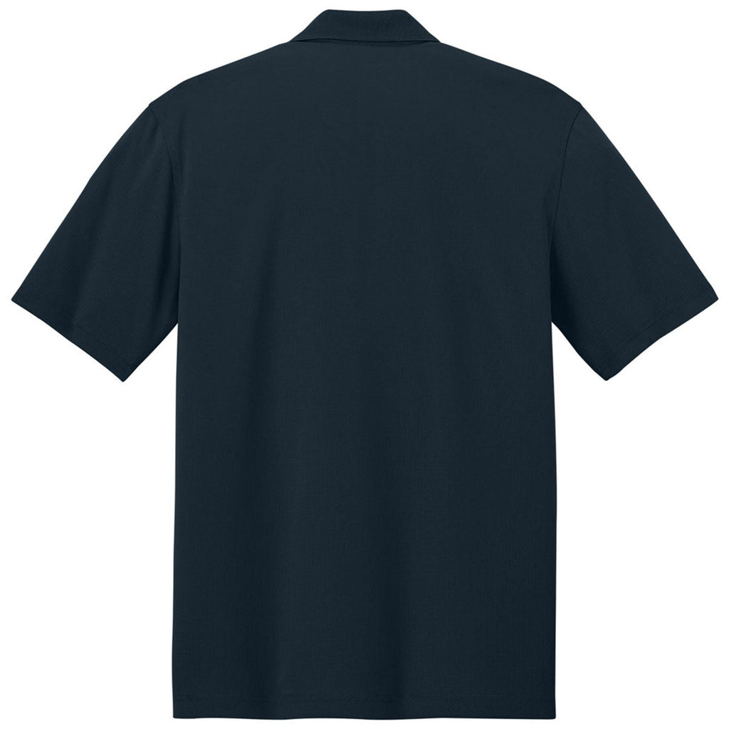 Port Authority Men's Night Navy Dry Zone Stain-Release Grid Polo