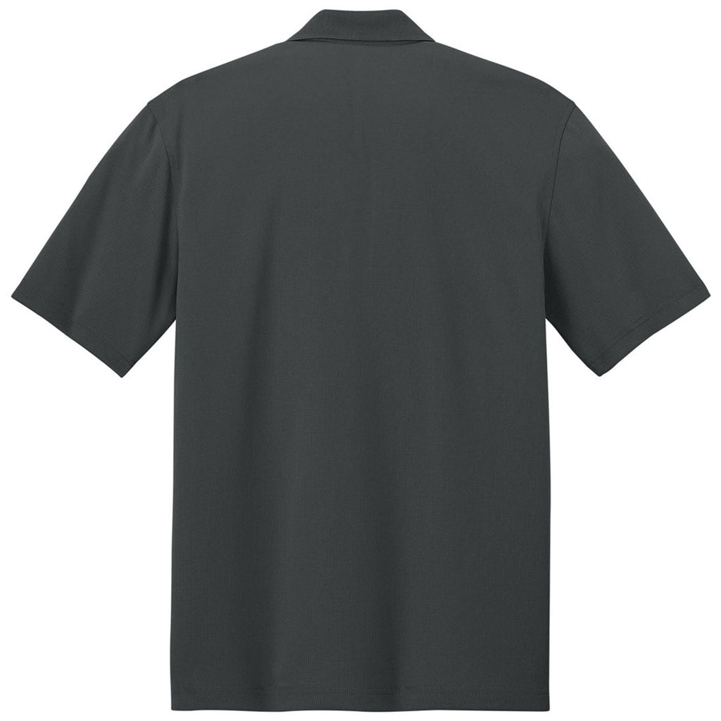 Port Authority Men's Seal Grey Dry Zone Stain-Release Grid Polo