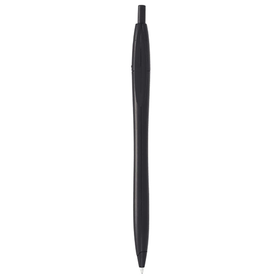 Bullet Solid Black Cougar Retractable Ballpoint Pen