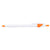 Bullet White w/Orange Trim Cougar Retractable Ballpoint Pen