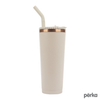 Perka Natural Barbarossa 24 oz. Recycled Steel and Coffee Grounds Tumbler