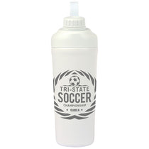 Logomark White Longden 26 oz. Double Wall, Stainless Steel Shaker Bottle