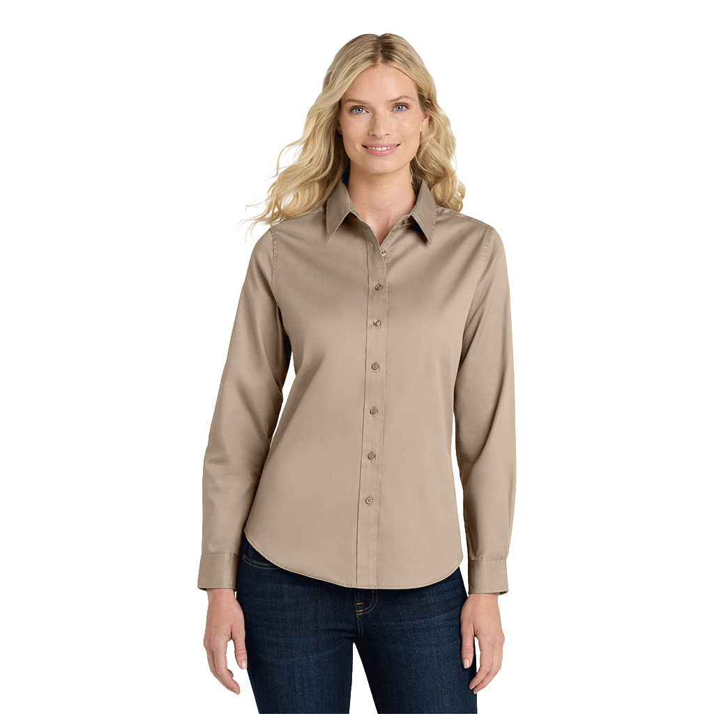 Port Authority Women's Stone Long Sleeve Easy Care Shirt