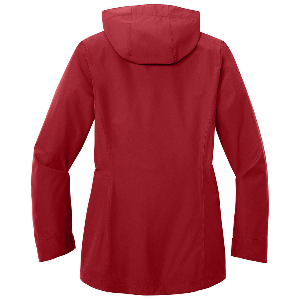 Port Authority Women's Rich Red C-FREE Rain Jacket