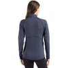 Cutter & Buck Women's Navy Blue Heather Peshastin Eco Recycled Half Zip Pullover