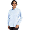 Cutter & Buck Women's Atlas/White Skyline Epic Confidence Recycled Gingham Long Sleeve Dress Shirt