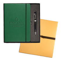 Leeman Dark Green Tuscany Journal & Executive Pen Set