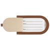 Leeman Tan Pebble Grain AirTag Luggage Tag